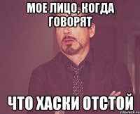 мое лицо, когда говорят что хаски отстой