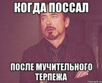 когда поссал после мучительного терпежа