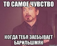 то самое чувство когда тебя заебывает барильшмяк