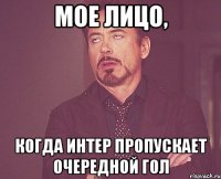 мое лицо, когда интер пропускает очередной гол