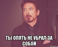  ты опять не убрал за собой