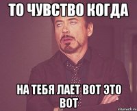 то чувство когда на тебя лает вот это вот