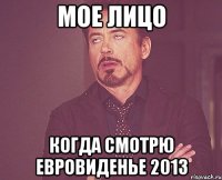 мое лицо когда смотрю евровиденье 2013