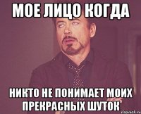 мое лицо когда никто не понимает моих прекрасных шуток