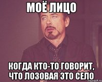 моё лицо когда кто-то говорит, что лозовая это село