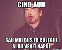 cind aud sau mai dus la colegiu si au venit napoi