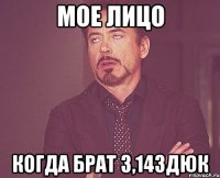 мое лицо когда брат 3,14здюк