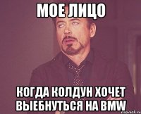 мое лицо когда колдун хочет выебнуться на bmw