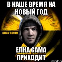 в наше время на новый год елка сама приходит