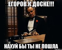 егоров к доске!!! нахуй бы ты не пошла