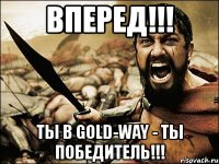 вперед!!! ты в gold-way - ты победитель!!!