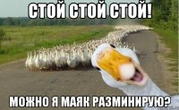 стой стой стой! можно я маяк разминирую?