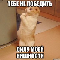 тебе не победить силу моей няшности