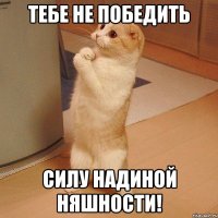 тебе не победить силу надиной няшности!