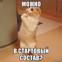 можно в стартовый состав?