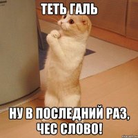 теть галь ну в последний раз, чес слово!