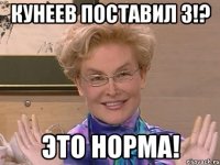 кунеев поставил 3!? это норма!