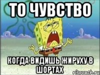 то чувство когда видишь жируху в шортах