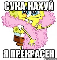 сука нахуй я прекрасен