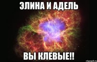 элина и адель вы клевые!!