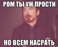 ром ты уж прости но всем насрать