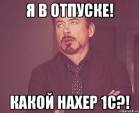 я в отпуске! какой нахер 1с?!