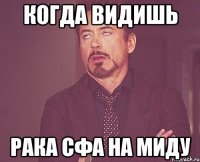 когда видишь рака сфа на миду