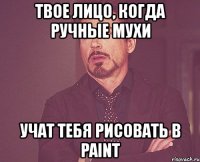 твое лицо, когда ручные мухи учат тебя рисовать в paint