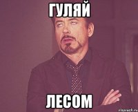 гуляй лесом