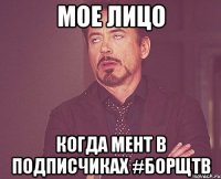 мое лицо когда мент в подписчиках #борщтв