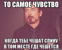 то самое чувство когда тебе чешат спину в том месте где чешется