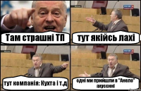 Там страшні ТП тут якійсь лахі тут компанія: Кухта і т.д одні ми прийшли в "Анело" ахуєєнні