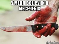 у меня все руки в месечеых 