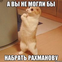 а вы не могли бы набрать рахманову