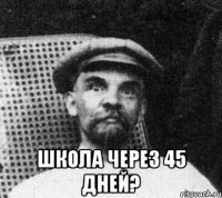  школа через 45 дней?