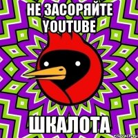 не засоряйте youtube шкалота