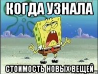 когда узнала стоимость новых вещей