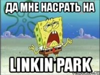 да мне насрать на linkin park