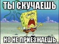 ты скучаешь но не приезжаешь