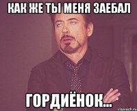 как же ты меня заебал гордиёнок...