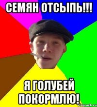 семян отсыпь!!! я голубей покормлю!