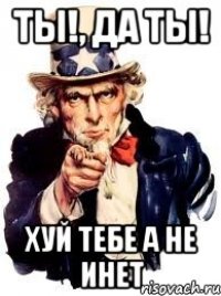 ты!, да ты! хуй тебе а не инет