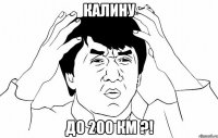 калину до 200 км ?!