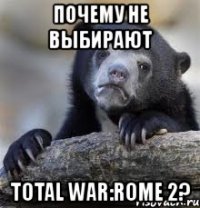 почему не выбирают total war:rome 2?