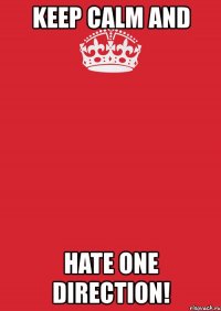 keep calm and hate one direction!