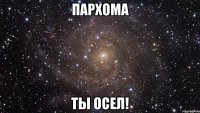 пархома ты осел!