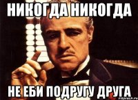 никогда никогда не еби подругу друга