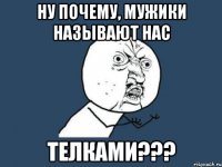 ну почему, мужики называют нас телками???