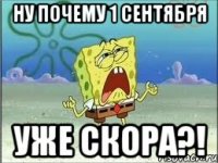 ну почему 1 сентября уже скора?!