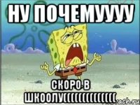 ну почемуууу скоро в шкоолу((((((((((((((